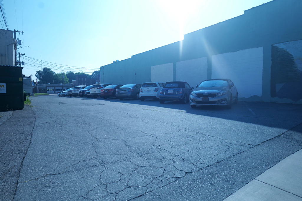 That Little Pork Shop side parking area - convenient customer parking